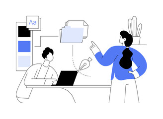 Style guide abstract concept vector illustration.