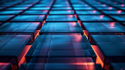 Obraz premium Grid pattern background texture with intersecting lines forming rectangles, providing a versatile and organized appearance suitable for various design projects. , Minimalism,