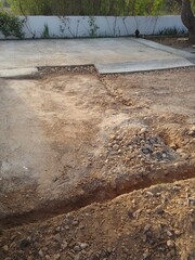Construction of Concrete Garden Driveway