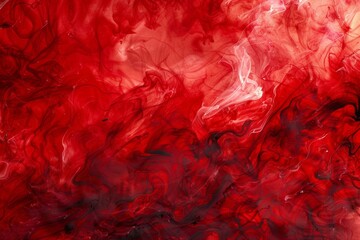 Swirling abstract image in shades of red and black, resembling smoke or fluid dynamics. Intense and passionate artwork with dynamic movement and depth.