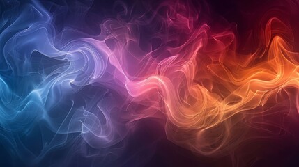 Obraz premium Mystic Murmurs Smoke-like Patterns in Gradients