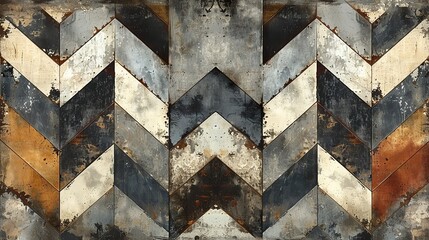 Subtle chevron pattern with a distressed, vintage feel for a nostalgic and classic background. , Minimalism,