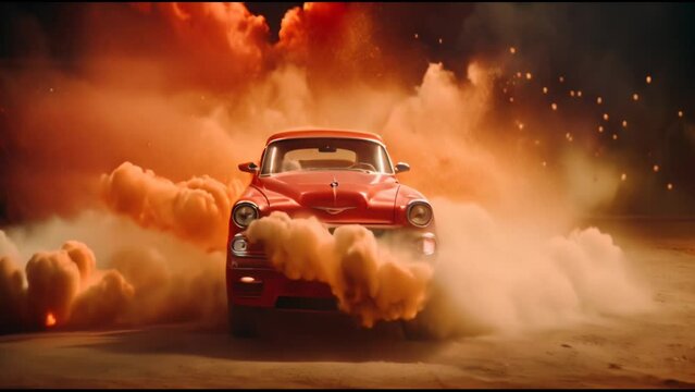 car on fire
