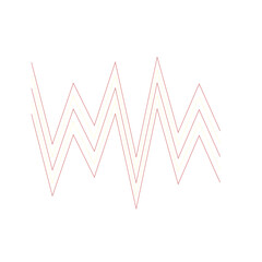 An abstract retro zig zag stripe pattern design element.
