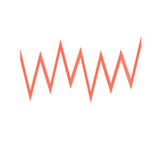 An abstract retro zig zag stripe pattern design element.