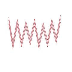 An abstract retro zig zag stripe pattern design element.