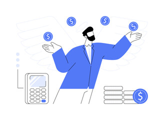 Angel Investors abstract concept vector illustration.