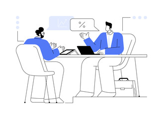 Investing in hedge fund abstract concept vector illustration.