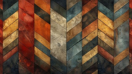 Muted chevron pattern with earthy tones, great for nature-inspired and organic designs. , Minimalism,