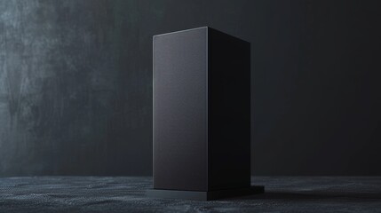 Minimalist blank black box