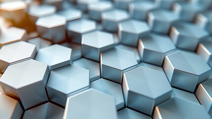 Abstract hexagonal grid pattern with overlapping and interlocking shapes, creating a dynamic and visually appealing texture for modern art and graphic designs. , Minimalism,