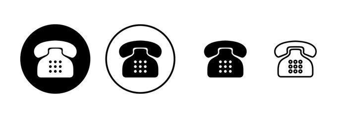 Telephone icon vector isolated on white background. Phone icon vector. Call icon vector.