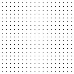 Dot pattern background. Black dots grid. White simple design. Vector illustration.