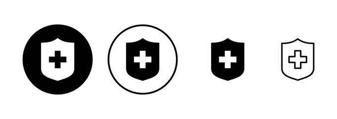 Health insurance icon vector isolated on white background. Insurance health document icon