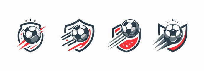 Soccer league logo design template