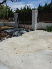 Newly Constructed Concrete Driveway Path