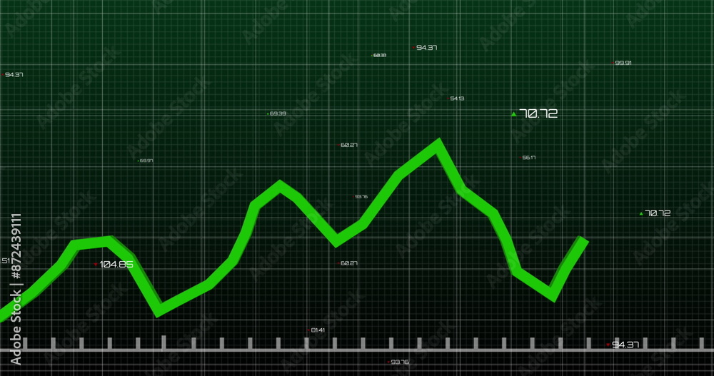 Poster image of green line processing with numbers over grid