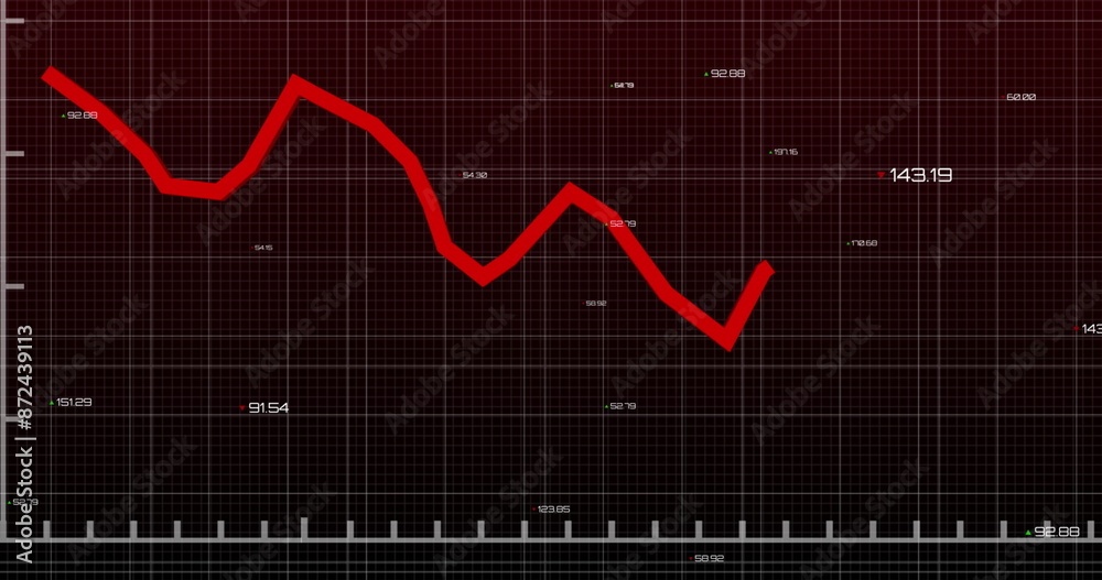 Poster image of red line processing with numbers over grid