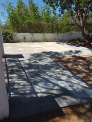 Newly Constructed Concrete Driveway Path