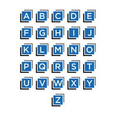 Set of alfabet with capital letters © Fenny