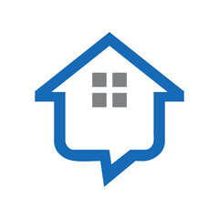 home chat logo design