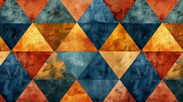 Right triangles in a seamless background texture with a hand-drawn effect, adding a personal and artistic touch to various design projects and artwork. , Minimalism,