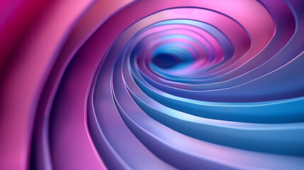 abstract background with 3d rings, relaxing wallpaper blue and purple gradient color, business background 