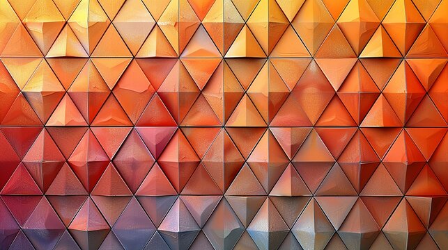 Right triangles in a seamless background texture with a gradient of warm tones, creating a cozy and inviting design for digital and print projects. , Minimalism,
