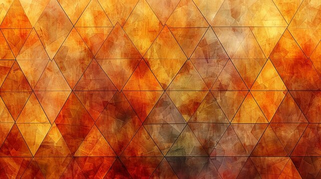 Right triangles in a seamless background texture with a gradient of warm tones, creating a cozy and inviting design for digital and print projects. , Minimalism,