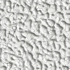 Fototapeta premium The image features an elaborate maze-like pattern on a textured black and white surface. The intricate design resembles an organic structure, creating a captivating visual experience