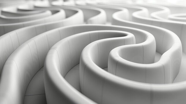 Geometric labyrinth texture with sharp lines and angular paths, perfect for creating contemporary and sophisticated backgrounds. , Minimalism,