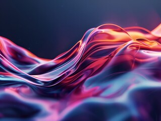 Captivating Fluidity and Vibrant Holographic Gradients in Mesmerizing Motion Design