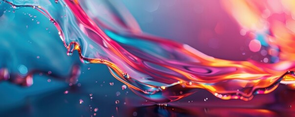 Captivating Fluid Motion and Expressive Color Blends in Holographic Textures