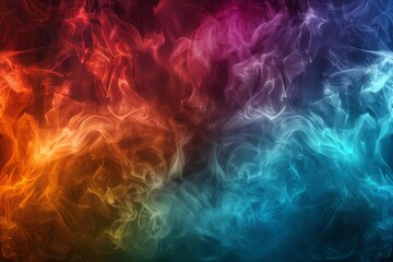 Fototapeta premium Abstract Background with Colorful Smoke - Artistic Concept, Vibrant Textures, Creative Design