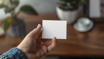 Obraz premium Card mockup