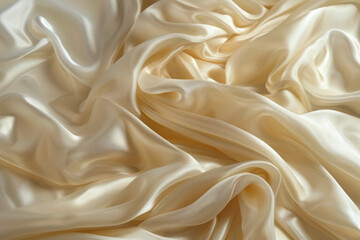 Obraz premium elegant creamy satin texture luxurious smooth fabric background for fashion and interior design