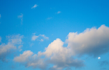 blue sky and clouds