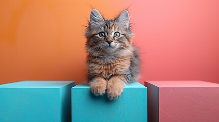 Celebrate pets with podiums for pet shows, featuring animal accessories, pet adoption information, and engaging displays to promote pet welfare and adoption. , Minimalism,