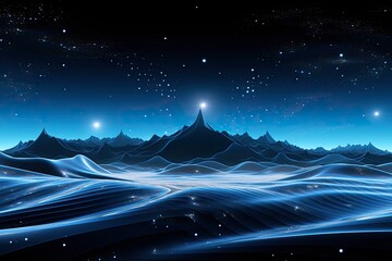 Fantasy Landscape: Mesmerizing Wave