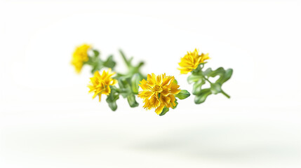 Natural Rhodiola Rosea Extract Benefits for Healthy Skin and Well-being, White Background