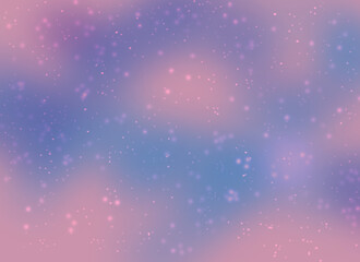 Sky Clouds Pink Blue Sunset Sunrise Dusk stars universe stars light snow illustration drawing view glow day illustration view background