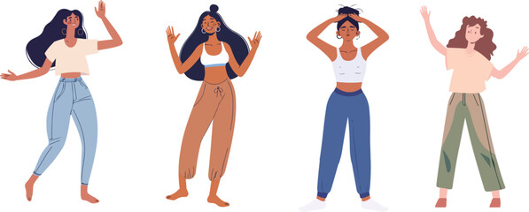 Group of Diverse Women Waving