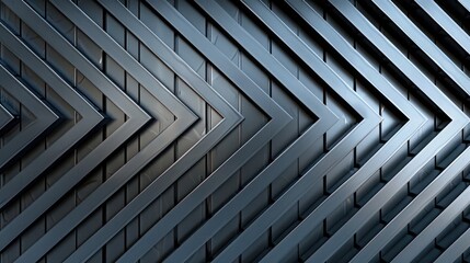 series of metal slats arranged to form a repetitive geometric pattern, offering a modern take on traditional fencing