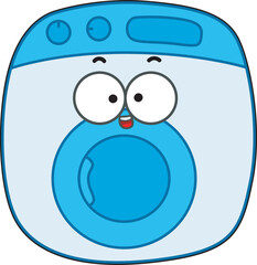 Home cleaning cute doodle vector images with eyes and mouth.
Simple cleaning materlials element.