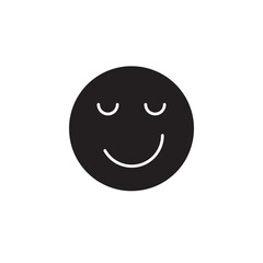 Grinning face emoji  icon.  Sassy Face emoticon trendy style illustration for web and app on white background..eps