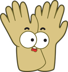 Home cleaning cute doodle vector images with eyes and mouth.
Simple cleaning materlials element.