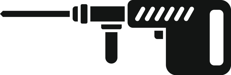 Heavy duty construction jackhammer for demolishing concrete and other hard surfaces