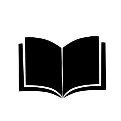 open book Isolated with blank pages