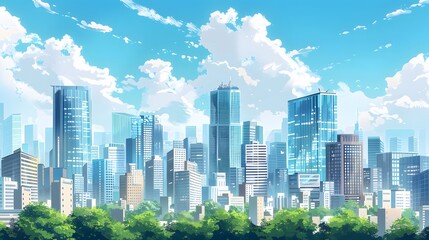 Obraz premium Find the perfect image of a smart city concept., clean background, Photo stock style, clean background, no copyrighted logo, no letters