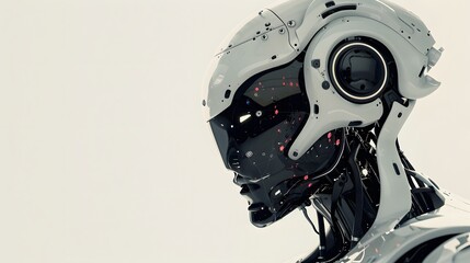 Fototapeta premium Explore the top images of artificial intelligence in robotics., clean background, Photo stock style, clean background, no copyrighted logo, no letters